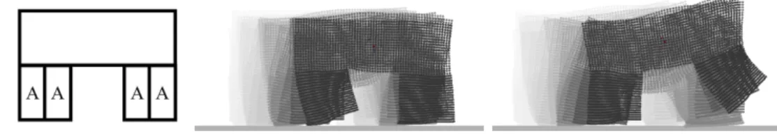 Figure 6-2: A soft 2D walker with controller optimized using gradient descent, aiming to achieve a maximum distance after 600 simulation steps