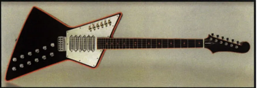 Fig.  48 First Act's Cheap  Trick  guitar, custom  made for  Rick Nielsen, from [58]