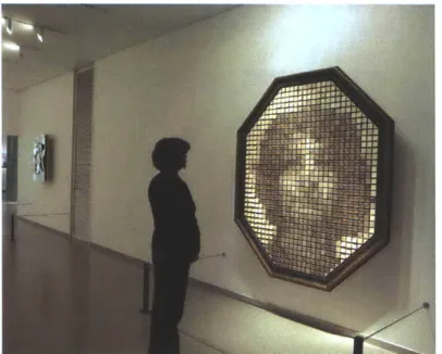 Figure 2.25  Daniel  Rozin,  Wooden  Mirror, 2000.