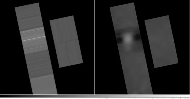 Figure 11. ACIS broad band high and low spatial frequency background maps for observation 00735, as used for catalog source detection (Figure 12, Right)