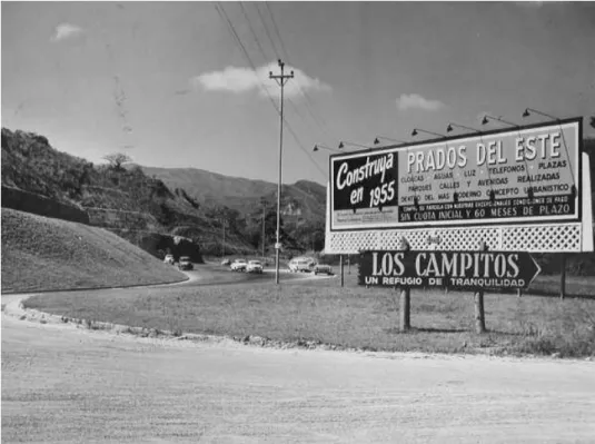 Foto 2: Anuncio comercial promoviendo las ventajas y la tranquilidad de la  urbanización  Prados  del Este al final de los años 1950 
