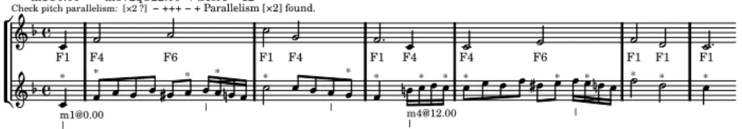 Fig. 9. A positive match found in the fifth variation of WoO 64. The parallelism con- con-straint is enforced for at least one position in both segments.