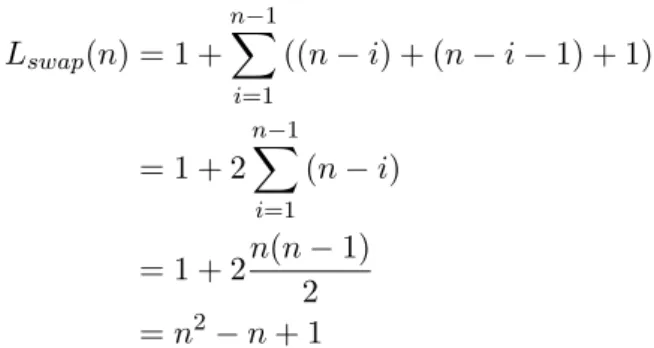 Figure 5: Example tree corresponding to the longest derivation for a sentence of length 5 with G AP and S WAP 