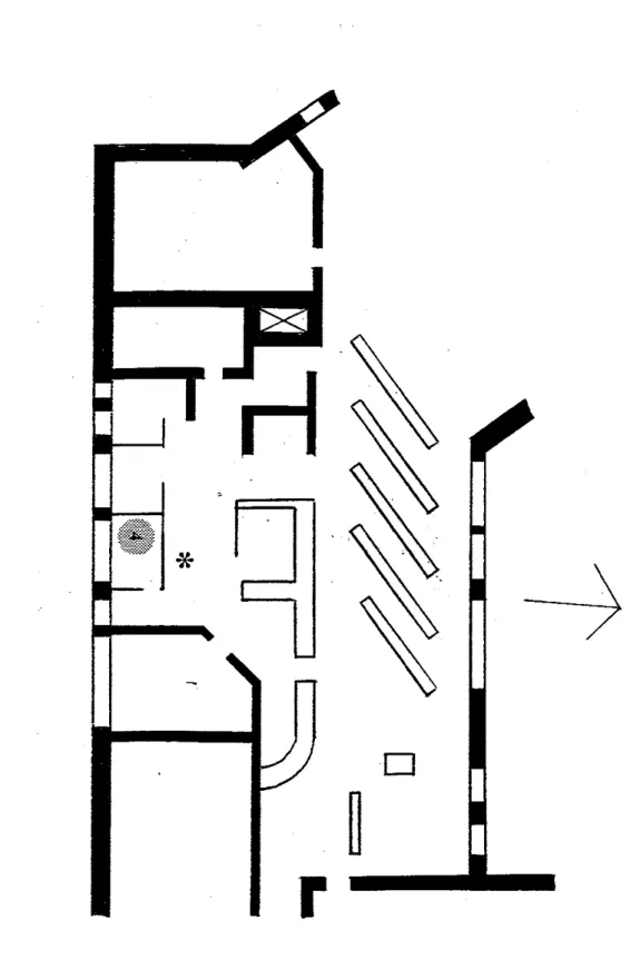 Figure  IO.  Floor plan  of Site  4.  The  *  indicates the position  of the  tenzperatzirebzumidity datalogger