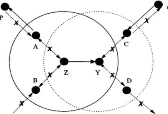 Figure  2-1:  Interference  model  for  uni-directional  data transfer  (Z  ->  Y  in the figure).