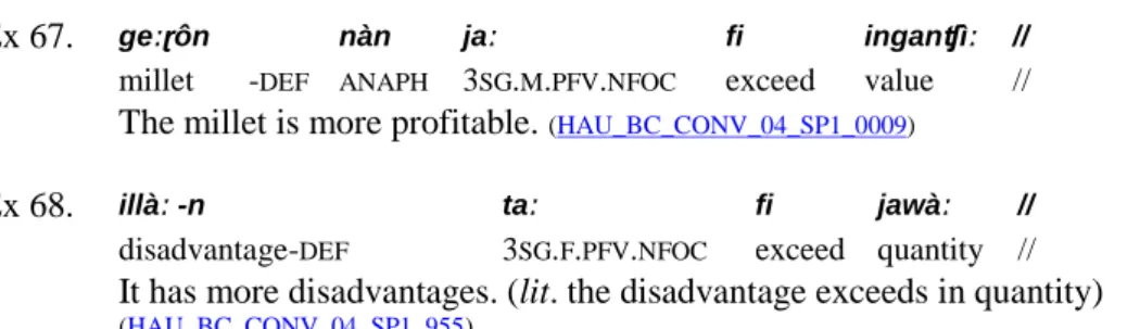 Table 21 below lists the 19 basic, underived “true” adjectives. 