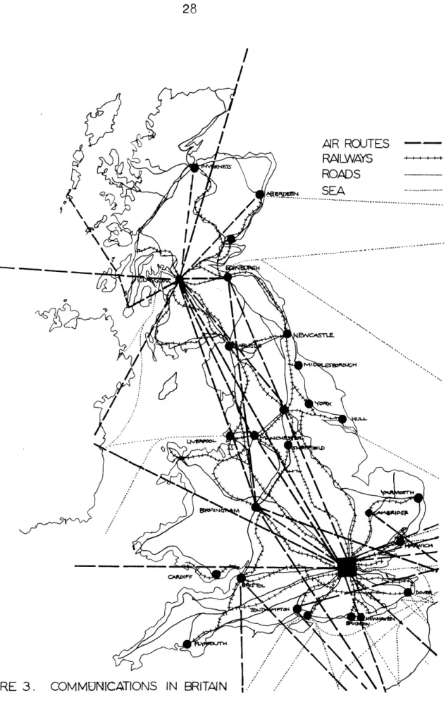 FIGURE  3.  COMMUNICATIONS  IN  BRITAIN