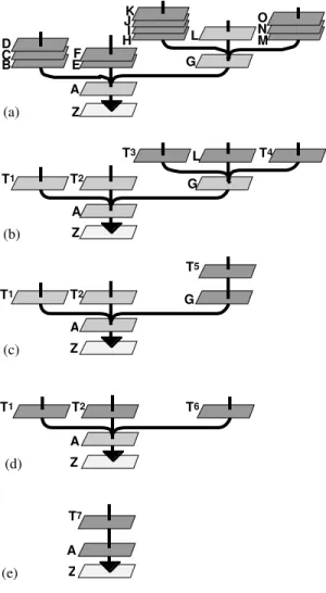 Figure 7. Typical consolidation in 5 steps.