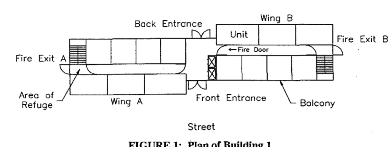 FIGURE  1:  Plan of Building  1 