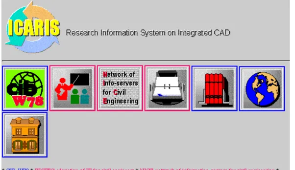 Figure 9:  The ICARIS Home Page.  