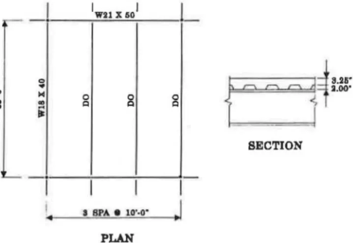 Fig.  5  Floor framing system-typical interior bay. 