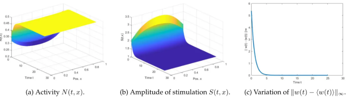Figure 8: Case γ = 1 and I = 1 for the limit system.