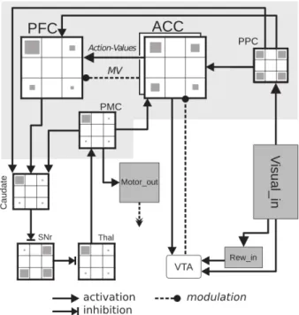 Figure   1.  Khamassi   et   al.   neural   network   model. 