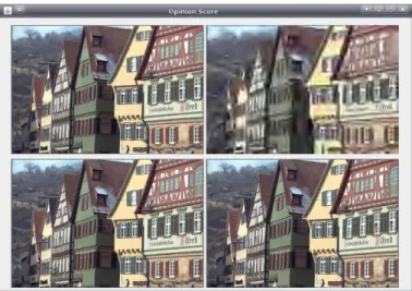 Figure 3. Example of a single trial in MLDS. the subject sees an image at four diﬀerent compression rates