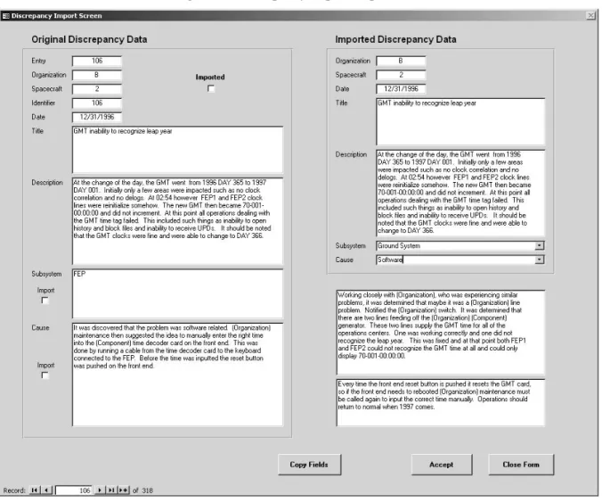 Figure 5 – Discrepancy Report Import Tool