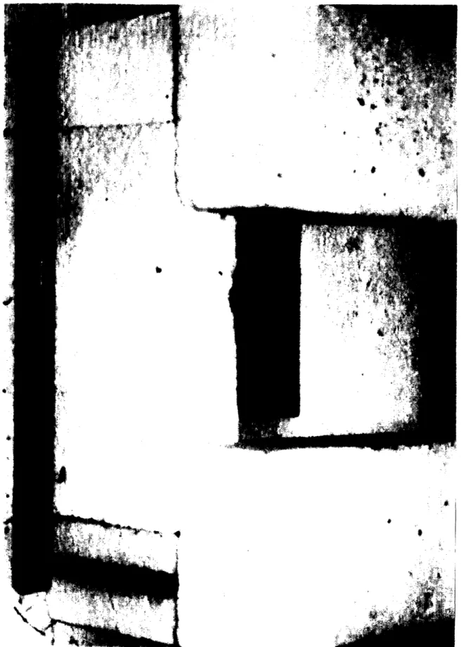 Fig.  31.  Fire  brick  housing used  in glass pouring  and  cooling.