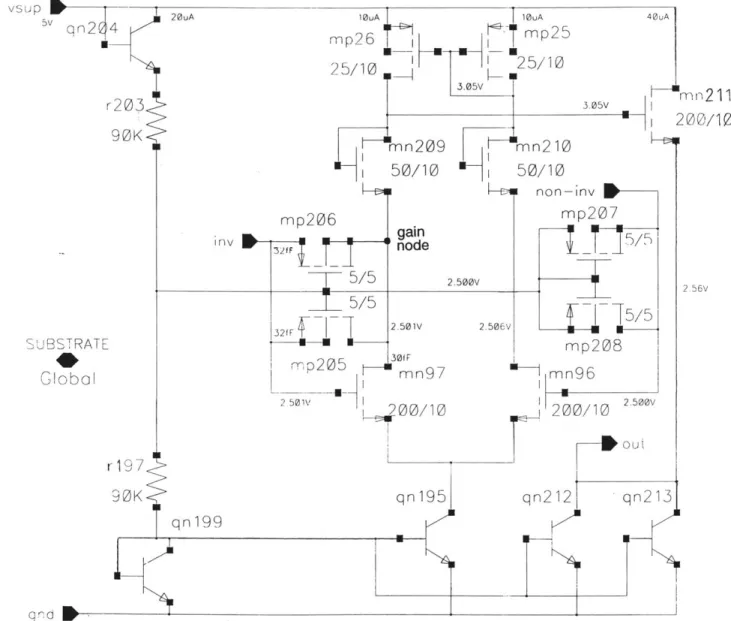 Figure 2-6:  Schematic  of  the  on-chip  circuit