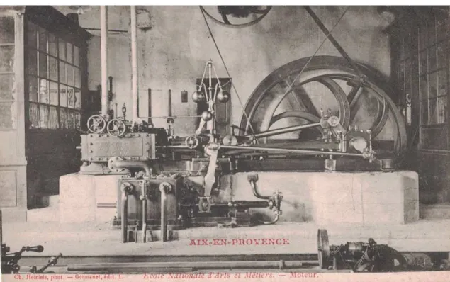 Figure  1.  Engine  at  the  Aix-en-Provence  National  School  for  Arts  and  Crafts,  1901