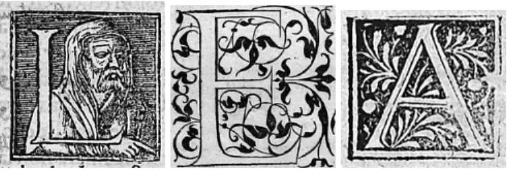 Figure 1. Drop Caps Examples