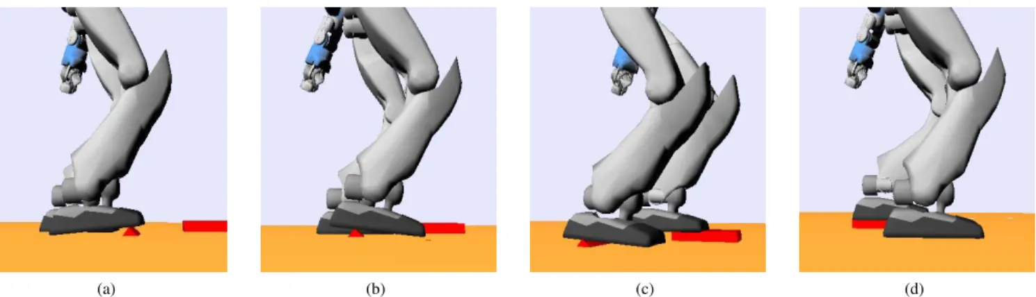 Fig. 5: Robot walking on a non-planar surface.