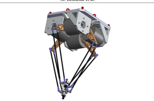 Figure 5. Geometric parameters of Veloce robot: top view