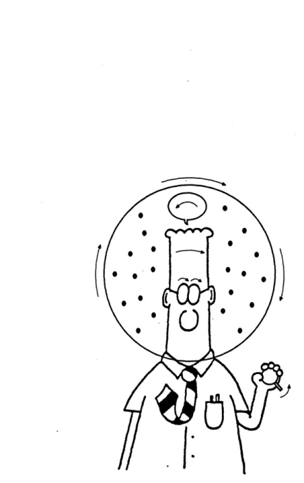 Figure  2.5.  Schematic  representation  of  reactions  to  field  rotation  about  the visual  axis