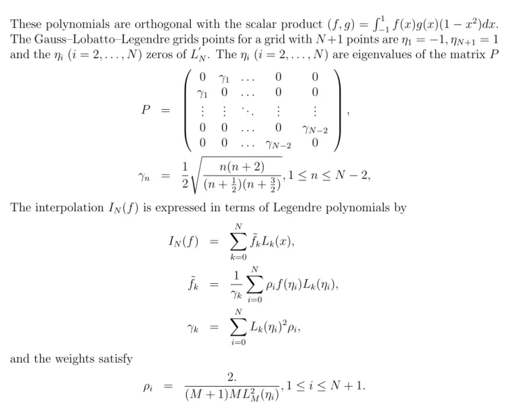 Figure 3.4: Interpolation with Gauss–Legendre–Lobatto grids