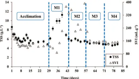 Figure 1 | Evolution of TSS and SVI over time.