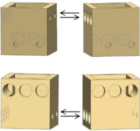 Fig. 12. Relative positions of two DILI modules for working purpose 