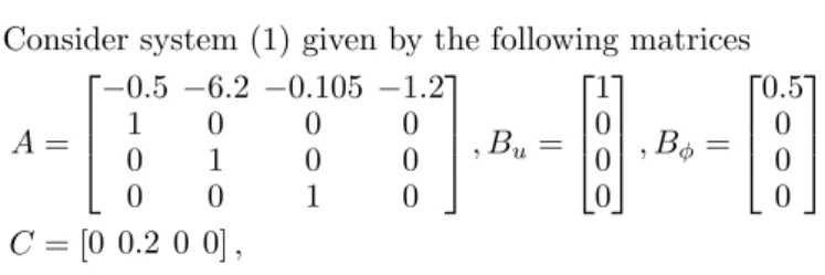 Table 2. Maximum value of σ for different Lyapunov function structures.