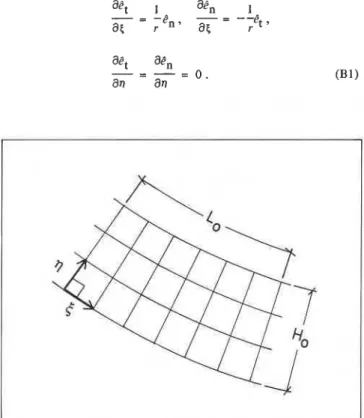 Fig.  9 .   Definition  o f   a  simple  curvilinear  coordinate  system. 