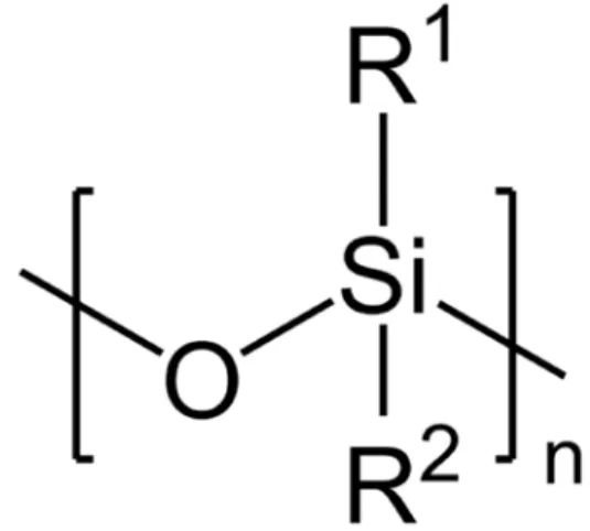Figure 1.  Schéma de la structure d’un siloxane.