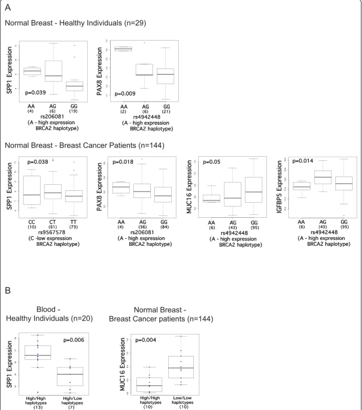 Figure 2 Differential gene expression analysis in normal breast tissue (controls and breast cancer patients) and normal blood samples.