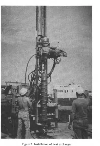 Figure 2.  Installation of  heat exchanger  I 
