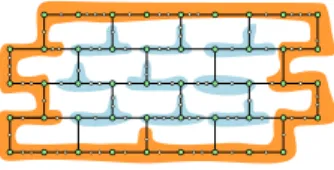 Figure 4 A 9-grid and its central 5-subgrid.