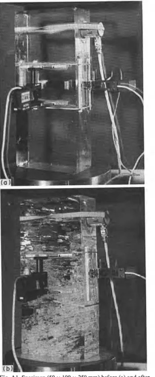 Fig. Al. Specimen (50  x  100  x  250 mm) before (a) and after  (b)  the  creep  test  (No