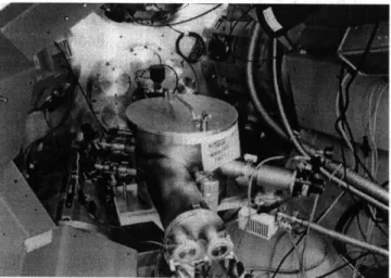 Figure 5.7:  The  CPS-1  vacuum  chamber mounted on the  outside of the  OMEGA  target chamber.