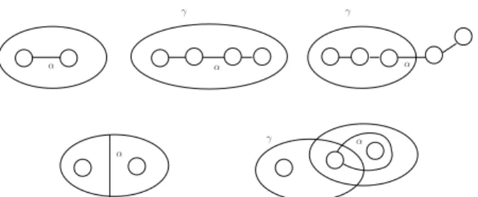 Figure 3. The measured lamination ˆ µ is an extension of µ such that any geodesic arc on S not contained in ˆµ is transverse to some simple leaf of ˆ µ.