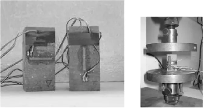 Fig. 5 – Tests on bricks. Results of compression tests on cores