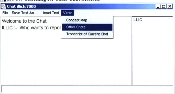 Figure 10:  Checking  for other Chat Sessions