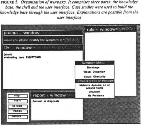 FIGURE  6.  Initial screen with  WINDEKS.  Prompts are answered from  a  'pop-up'  menu