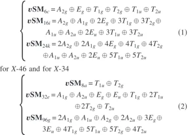 TABLE IV. Symmetry classification of the valence and conduc- conduc-tion bands around the electronic band gap for X-46 and X-34  sys-tems where X = Si and C