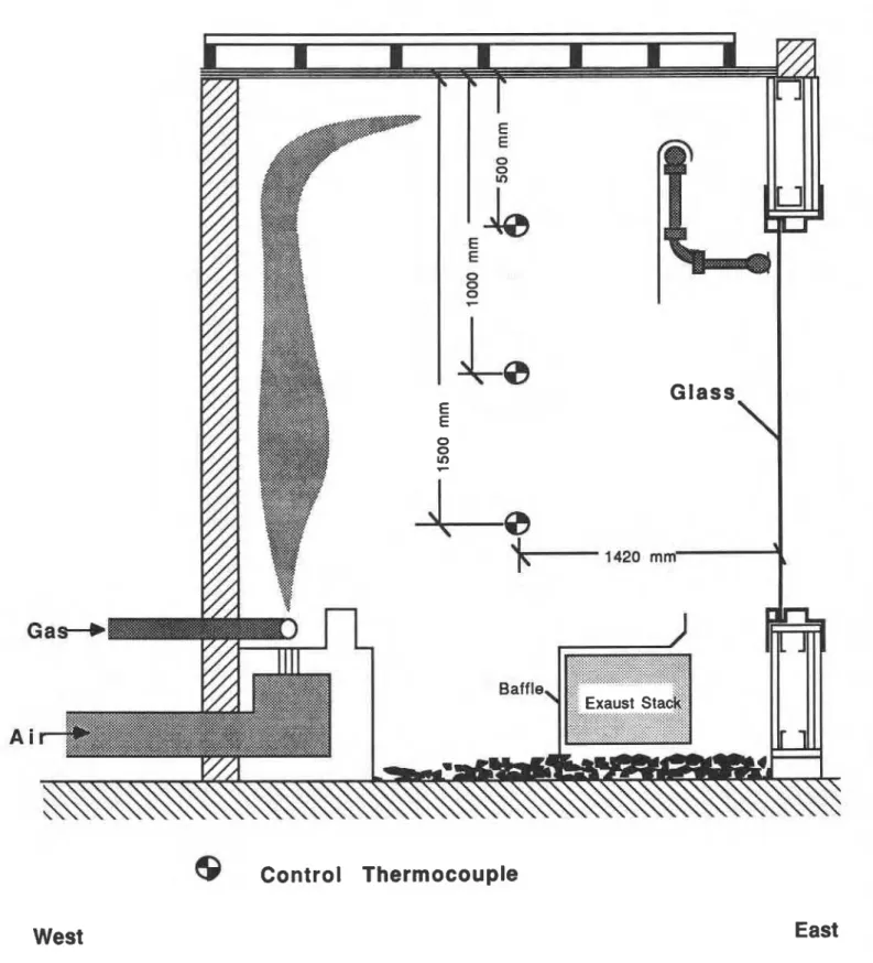 Figure  1.  Section  of  Burn  Room 