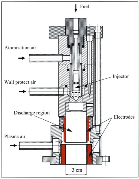 Figure 2.1  Drawing  of the Plasmatron  Design  Tested