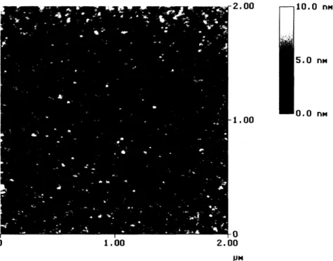 Figure  2-10.  Atomic force micrograph of D4 HFCVD film  deposited  at a filament temperature  of 9ooC
