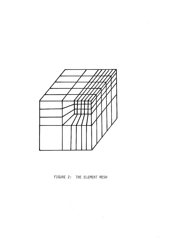 FIGURE  2:  THE  ELEMENT  MESH 