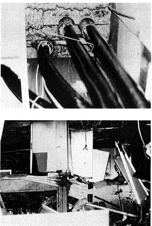 Fig.  16  (Below) Service penetrations  through  floor assembly  below  the fire  floor