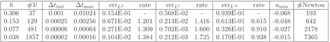 Table 10. Test 3. Nonlinear scheme (43).