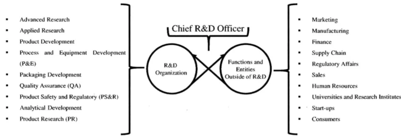 Figure 6.  The  Chief R&amp;D  Officer  Relevance:  Integration  of Diverse  Functions.