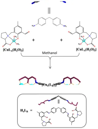 Figure 1. Synthesis of [Cu 4 (L B ) 2 ] 